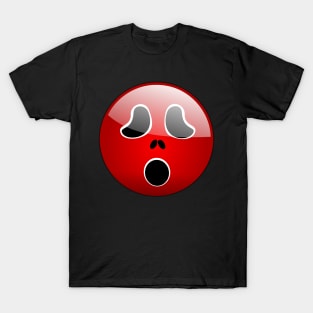 Halloween Scary Red Emoji T-Shirt